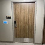 Hospital wood doors with access control