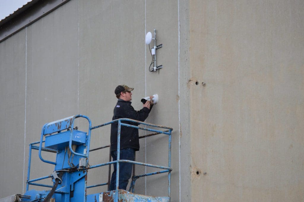 Security camera installation