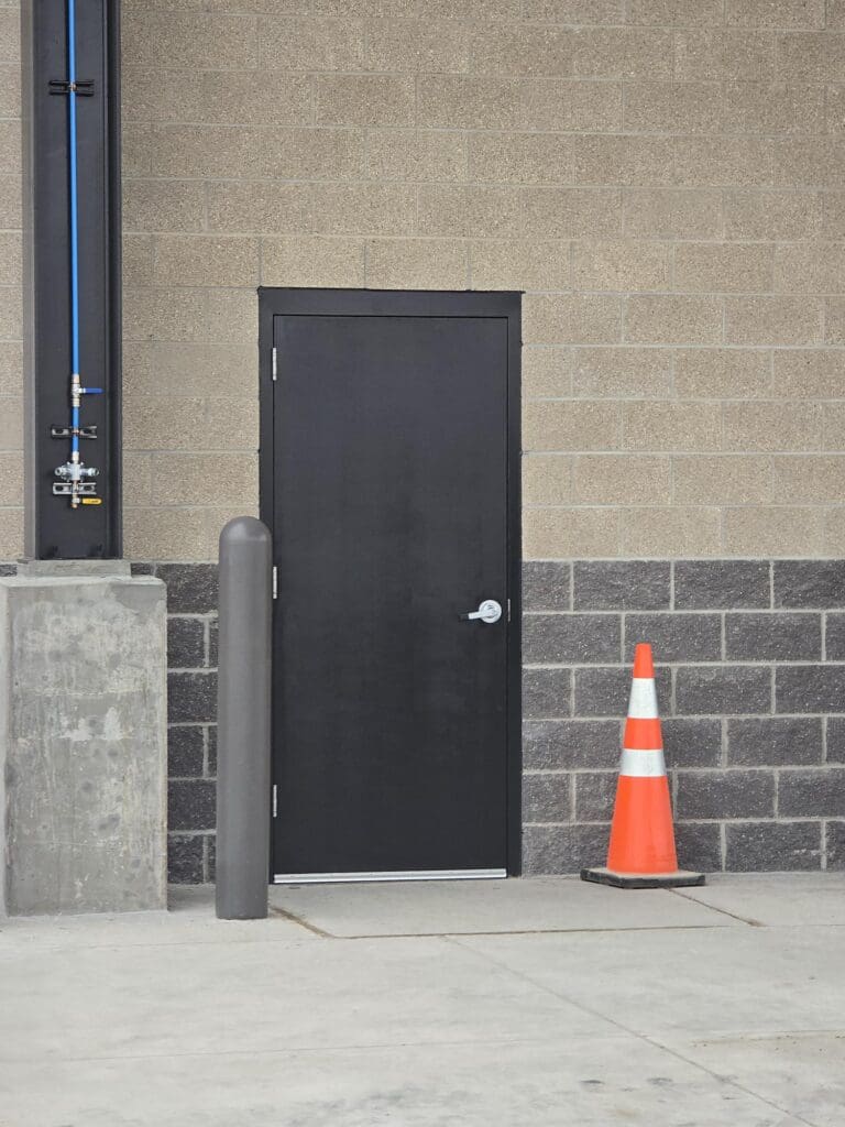 commercial metal exterior door