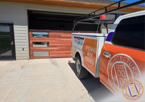 Image of Architectural Specialties truck in front of residential home in Rapid City