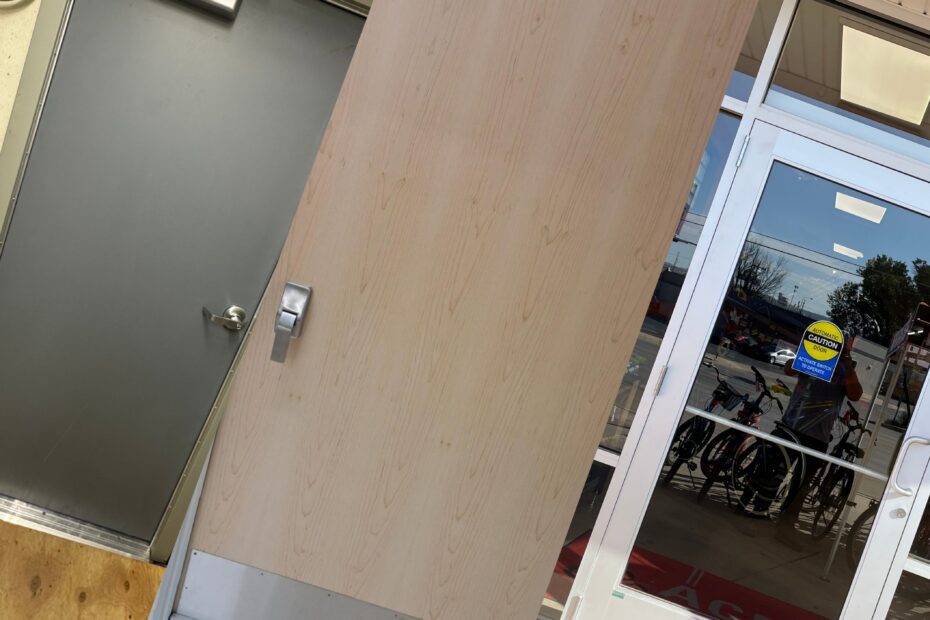 Industrial doors installed by Architectural Specialties