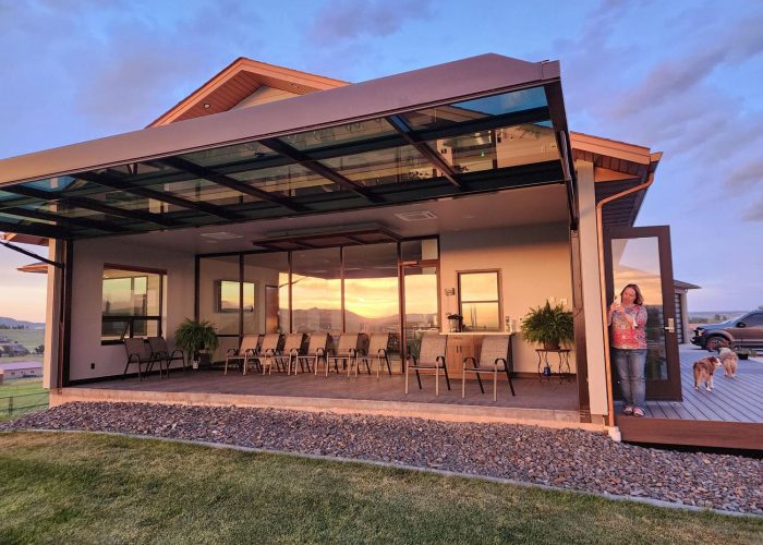 view of PowerLift door on house from outside